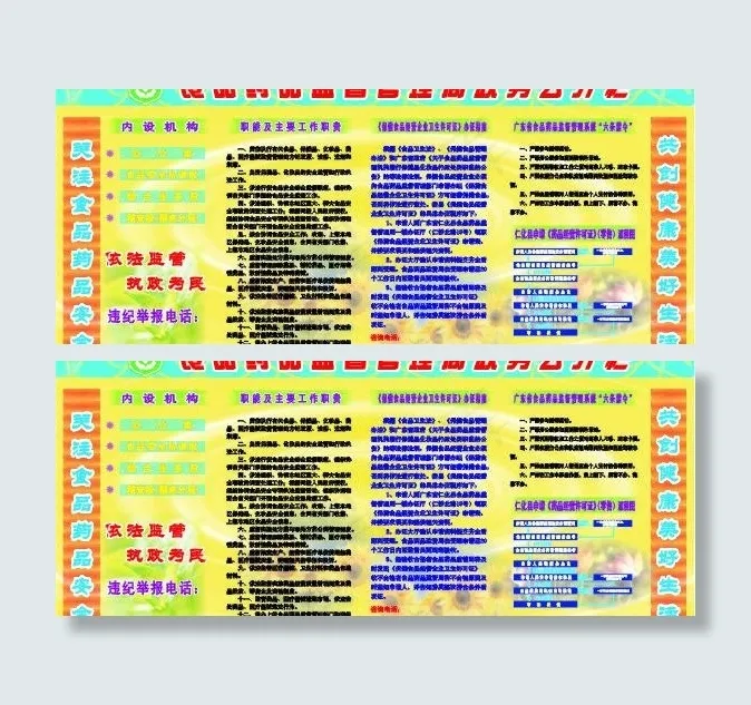 食品药品监督宣传栏图片