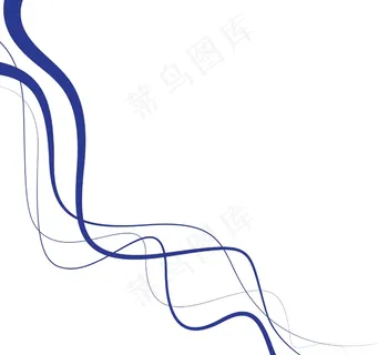 波浪线矢量背景