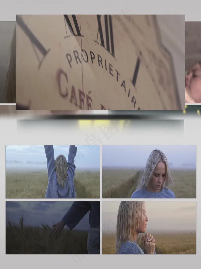 意境写真唯美女孩生活写真游走在麦田里的希望