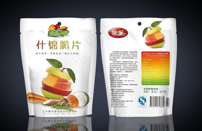 什锦脆片 包装图片psd模版下载