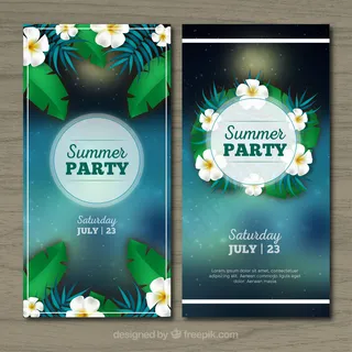 欢乐夏日海滨派对休闲时光旅游海报