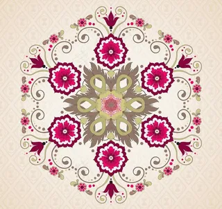 欧式花纹背景图片