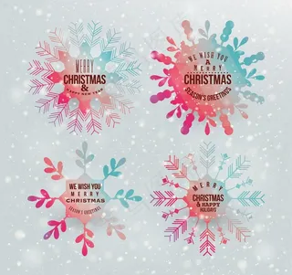 圣诞节雪花图片