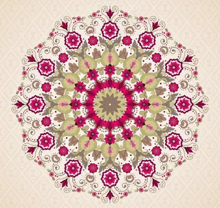 欧式花纹背景图片