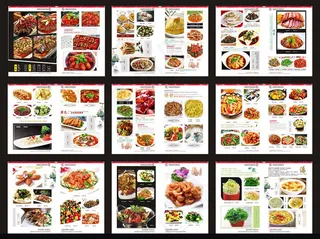 高档酒店菜谱矢量素材