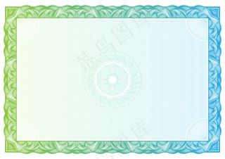 精美欧式花纹花边证书矢量素材