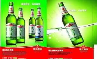 珠江特制纯生啤酒图片