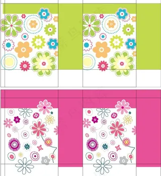 花贴片礼品袋2款图片