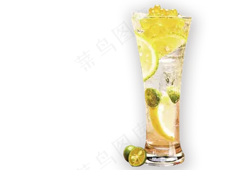 自然色简约风奶茶免抠元素 