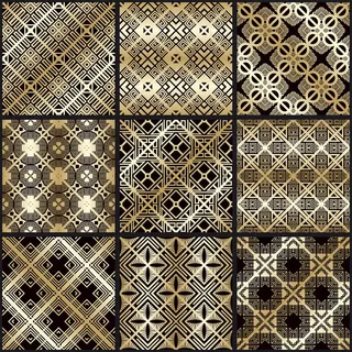 金色唯美花边边框花纹美景