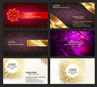 欧式花纹名片设计模板psd素材下载