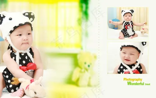 宝贝奇趣录-儿童相册PSD分层,免抠元素