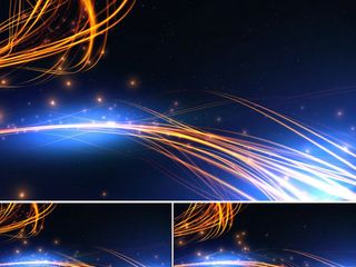 唯美粒子光线运动视频LED背景素材