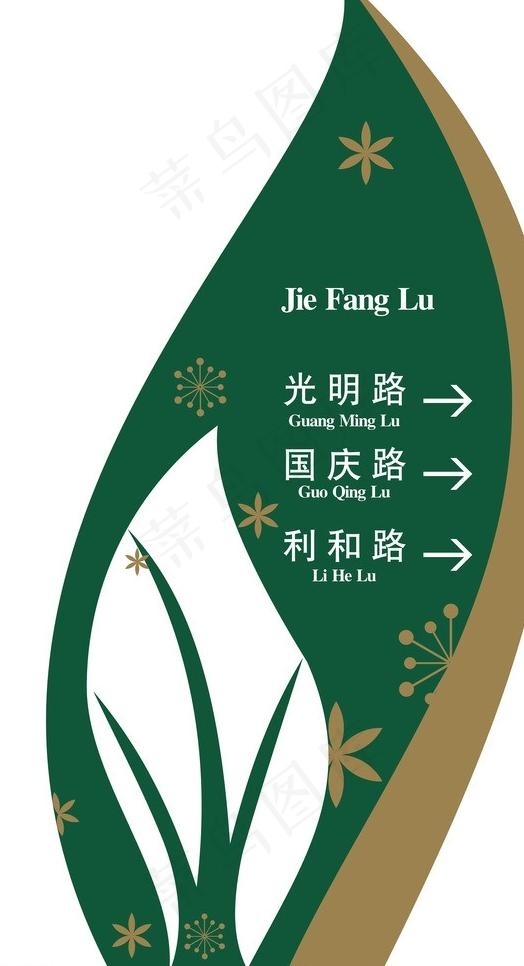 异形指示牌图片cdr矢量模版下载