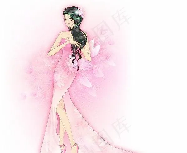 矢量超漂亮MM图片ai 下载ai矢量模版下载