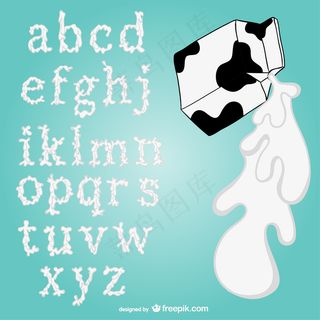 牛奶质地的字体