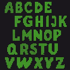 绿色梦幻字母设计