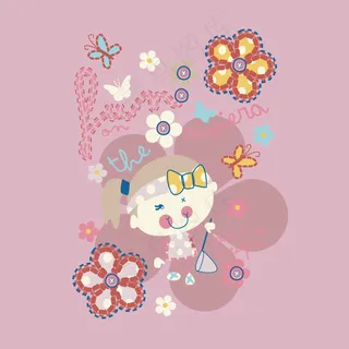 印花矢量图 T恤图案 图文结合 印...