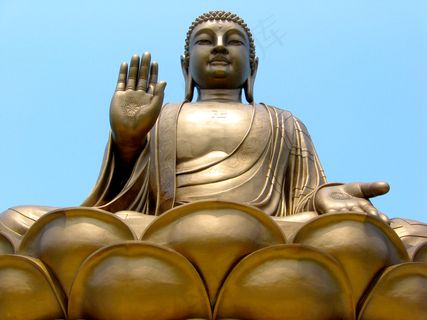 坐姿铜佛像图片