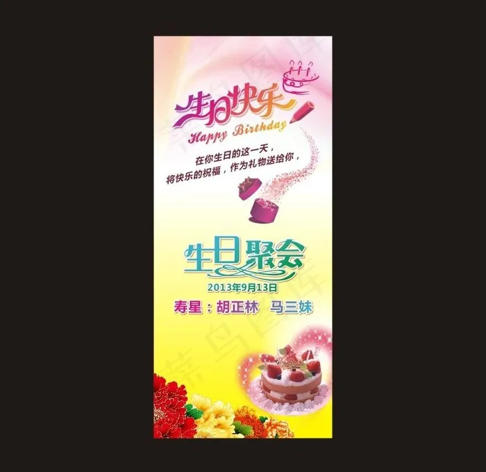生日聚会图片cdr矢量模版下载