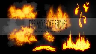 超酷的火焰火苗效果PS笔刷