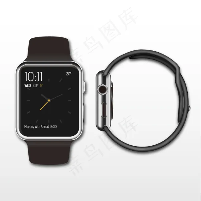 苹果iwatch设计矢量素材ai矢量模版下载