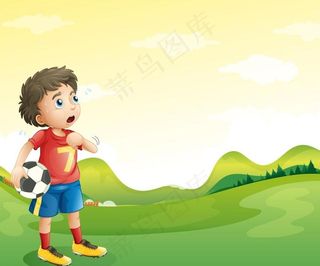 卡通足球运动员图片