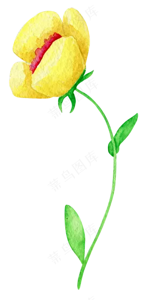 唯美手绘水彩花朵自行车花篮婚礼PN...