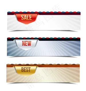 简单的方式促销banner矢量素材