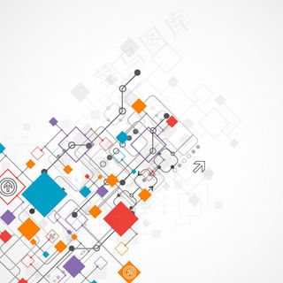 时尚方块科技背景图片