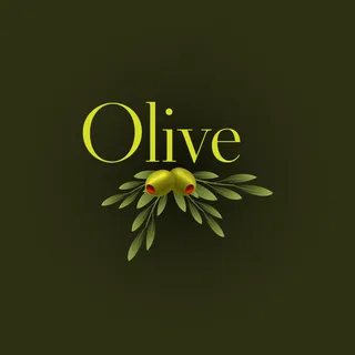 手绘橄榄背景矢量素材