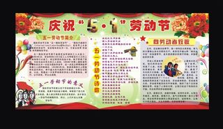 五一劳动节宣传栏