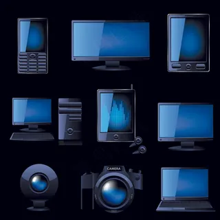 背景蓝产品01矢量图标