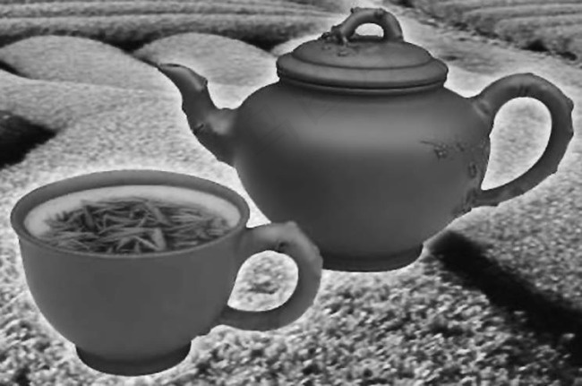 灰度茶园psd模版下载