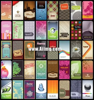 卡片与海报元素矢量素材