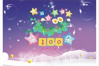 梦幻生日背景图片