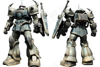 高达MS老虎PSD抠图文件