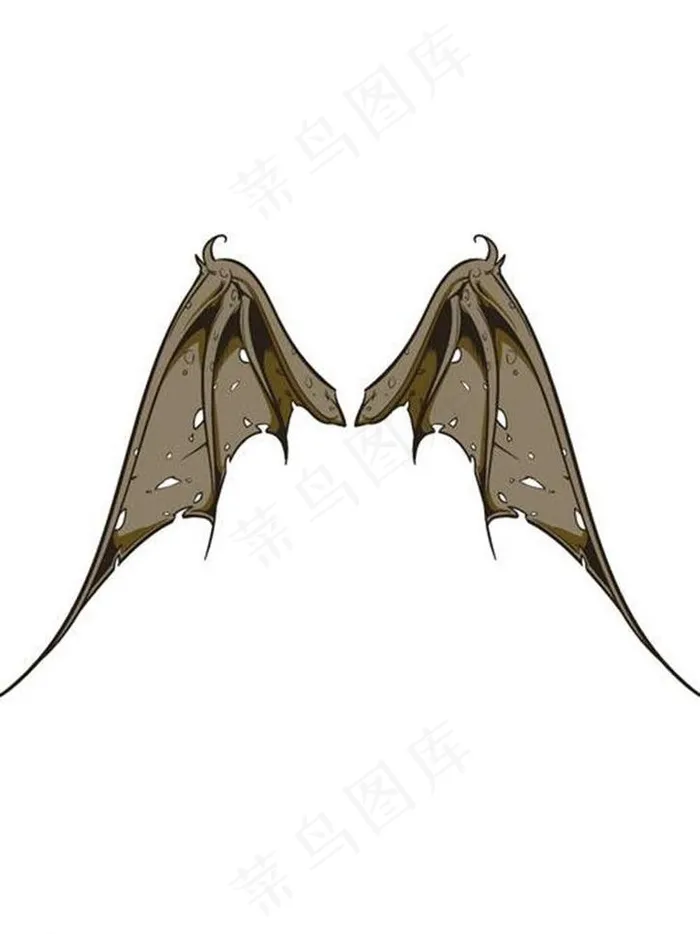 翅膀图案eps,ai矢量模版下载