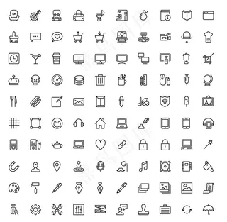 网页设计图标矢量图素材