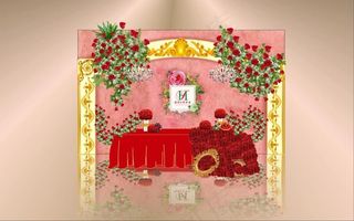 红金欧式婚礼效果图