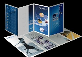 洁具企业四折页图片