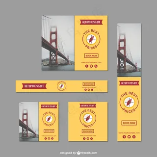 以最优惠的价格旅游旗帜