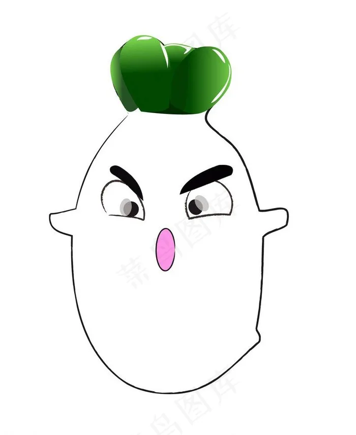 萝卜卡通矢量造型图片ai矢量模版下载