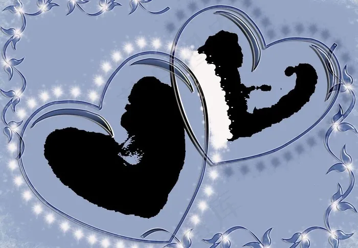 浪漫爱心相框4图片