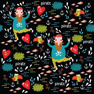 海盗航海卡通设计素材