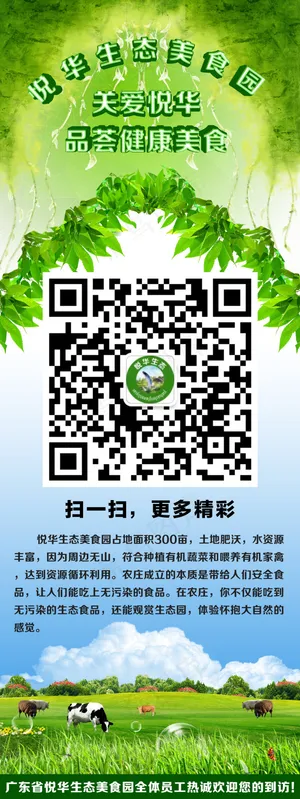 生态美食微信宣传展架