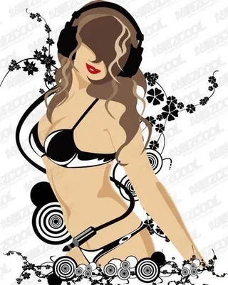 跳舞的女性矢量素材 eps格式02