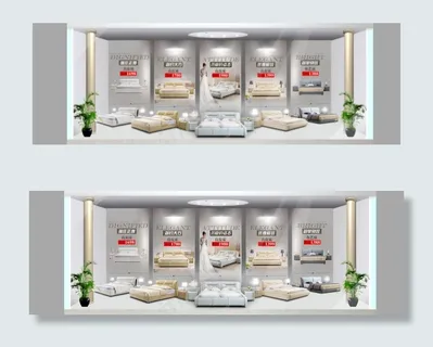 现代家具奢华展厅效果淘宝天猫海报 现代家具奢华展厅效果淘宝天猫海报