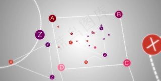 字母连线婚庆晚会演出舞台背景视频图片