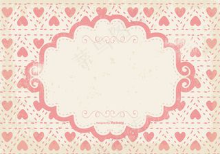 可爱的粉红色的心垃圾背景